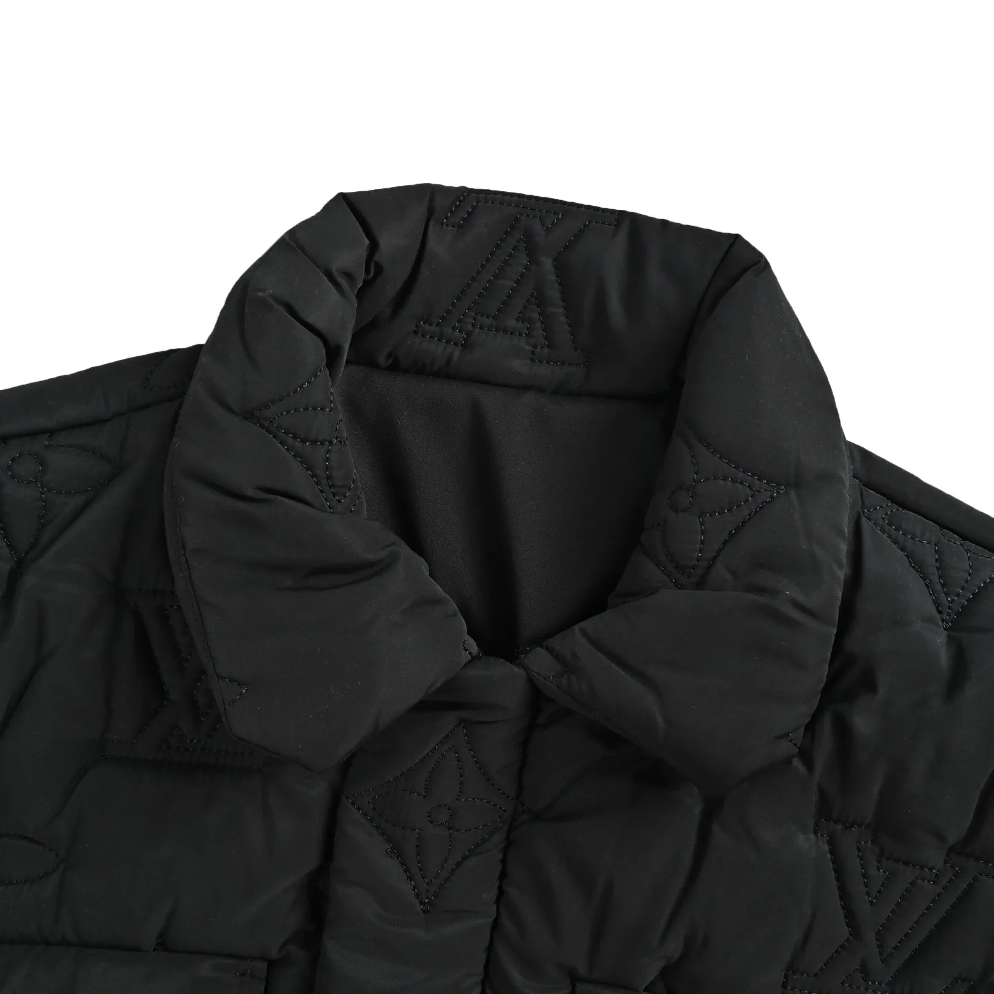 Louis Vuitton/Louis Vuitton Presbyopia light soft quilted belted jacket cotton coat